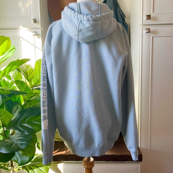 Mens Carhartt Logo Hoodie Tourmaline
Heather - Picture 5 of 5